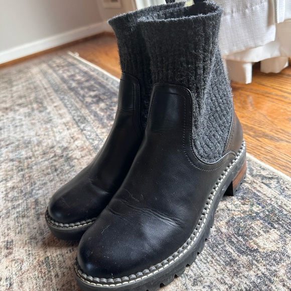 Universal Thread Black and Gray Women's Boots - Picture 4 of 7